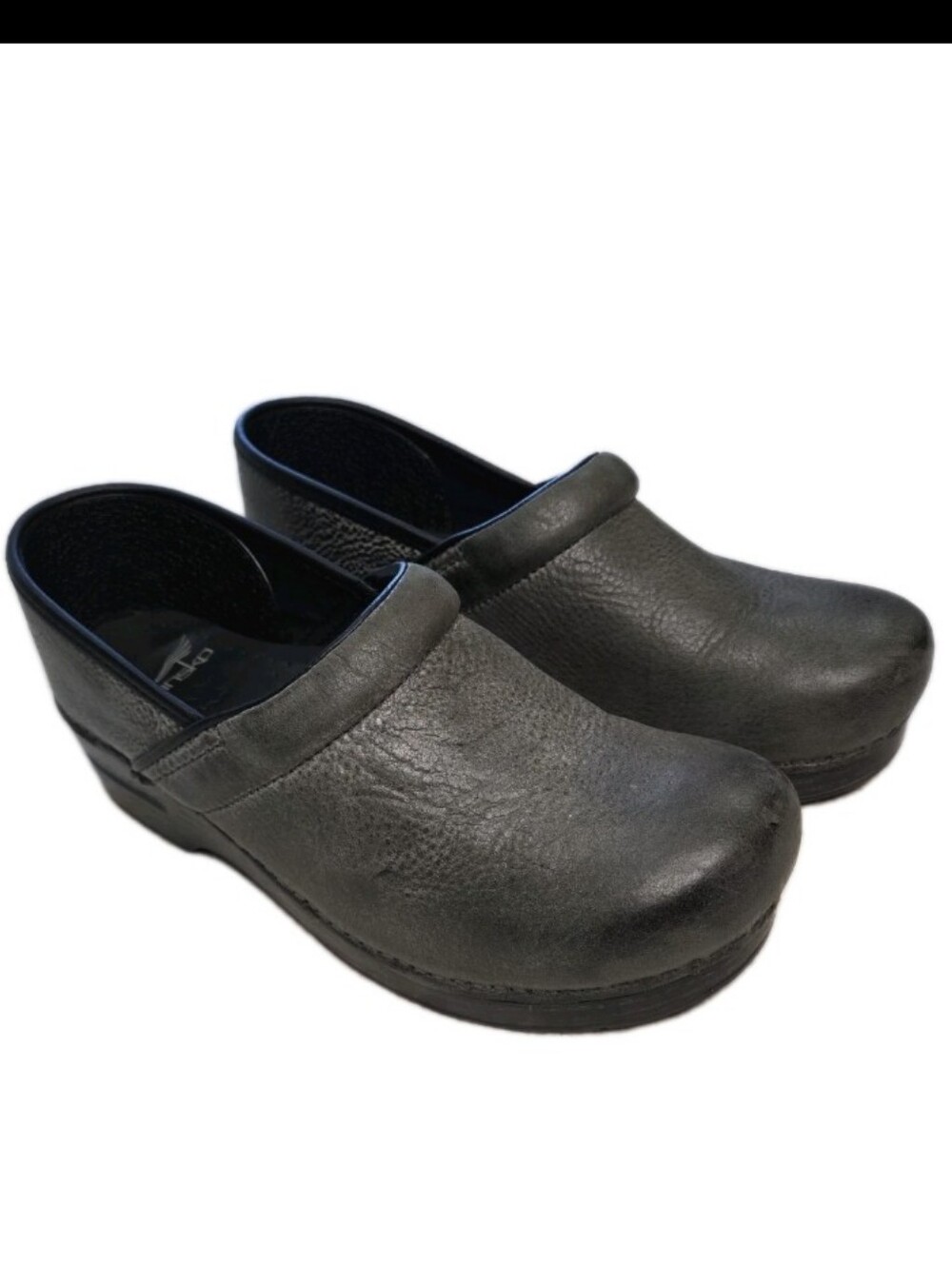 Dansko Clogs Cambrio Size 40 9.5-10 US Grey Pebble Leather Professional Comfort